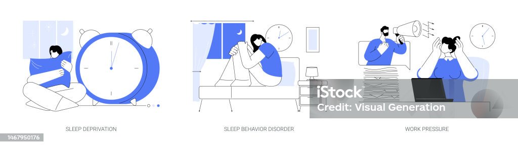 Abstract Work Stress Stress Management Abstract Concept Vector Illustrations Stock ...
