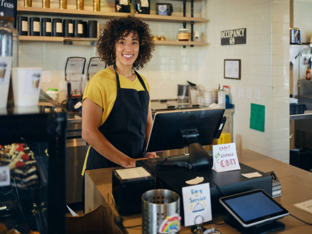 istock Customers and Employees in a Coffee Shop 1467951549