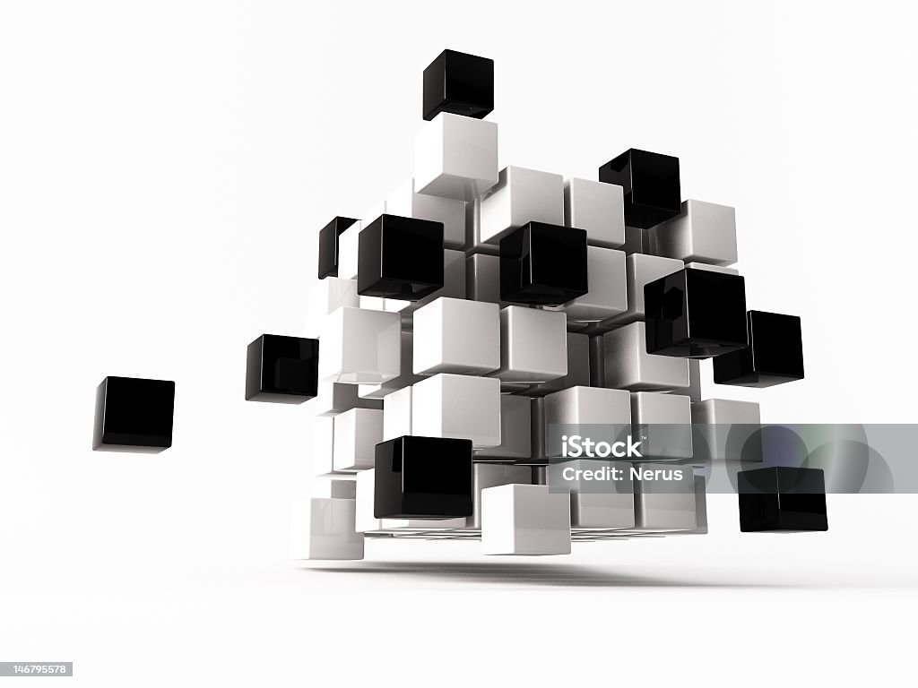 Cubo - Foto stock royalty-free di Cubo bianco - Forma geometrica