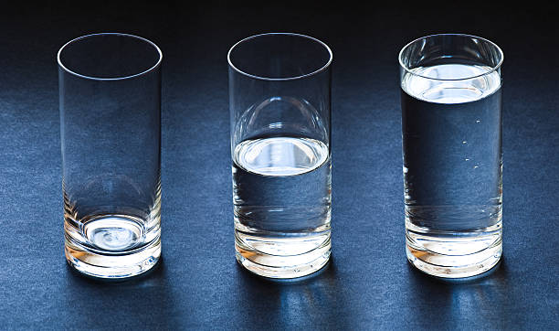 three glasses stock photo