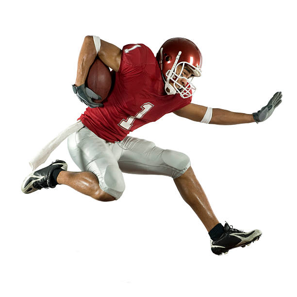 istock Football Runner on White 146795709