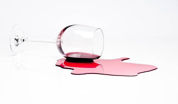 Spilled Red Wine Stock Photo - Download Image Now - Spilling, Wine, Drinking  Glass - iStock