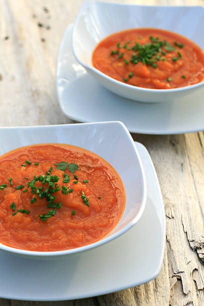 Pumpkin soup stock photo