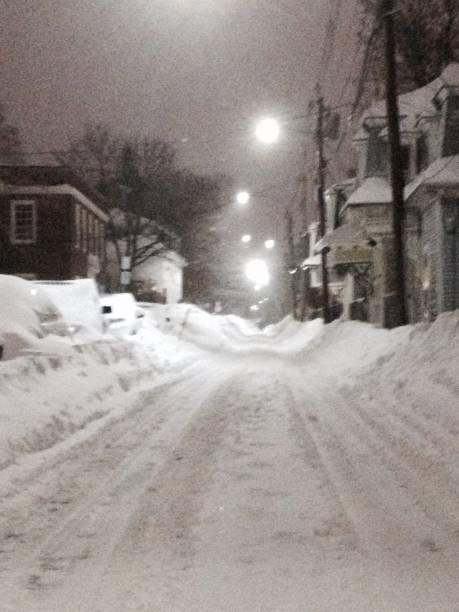 istock Snowy Boston Street 1467966138