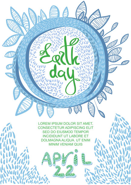 ilustrações de stock, clip art, desenhos animados e ícones de earth day poster.  world environment day. - earth day banner placard green