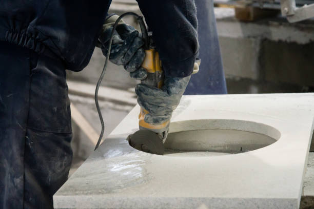 istock Plant for the processing of natural granite, marble. 1467973277