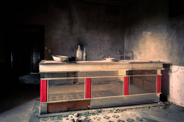 istock Abandoned bar in abandoned village 1467976229