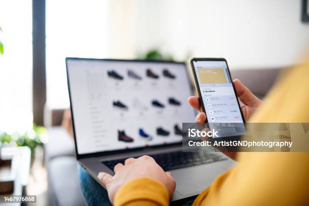 The Convenience Of Shopping Online Stock Photo - Download Image Now - Online Shopping, E-commerce, Home Shopping