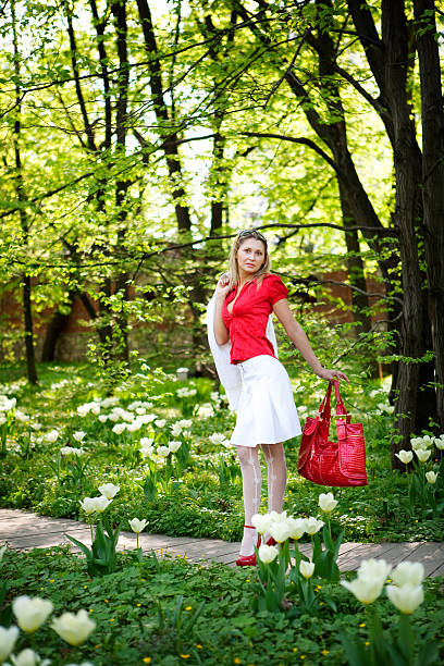 Beautiful young woman stock photo