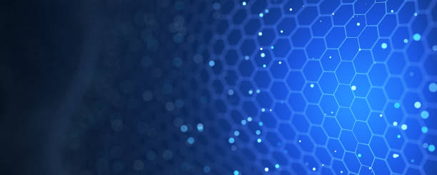 istock concept of network, neural network. The concept of electronic circuit, high technology. Abstract lines on a blue background. Blockchain technology concept. 3d render. 1467979006