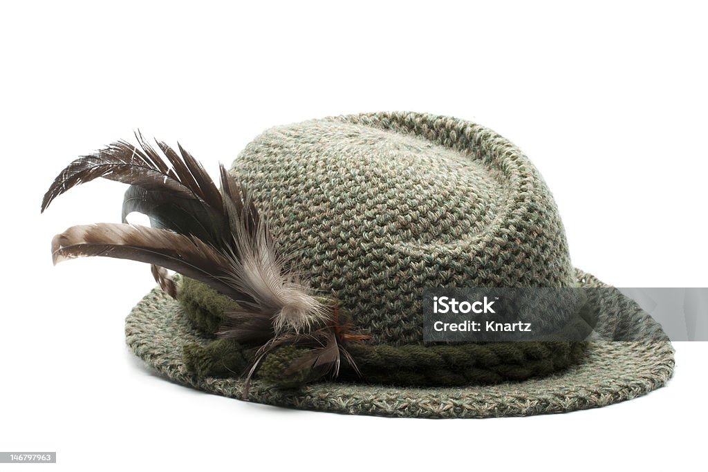 Tradycyjne bawarskie człowiek's kapelusz - Zbiór zdjęć royalty-free (Bawaria)
