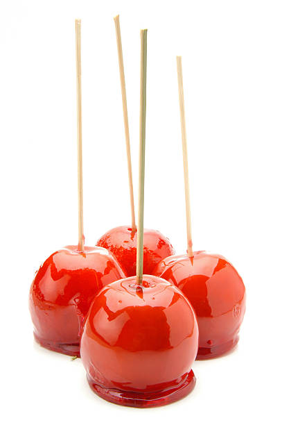 Toffee Apple stock photo