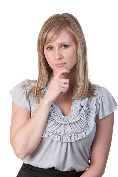istock Young businesswoman thinking 146798378