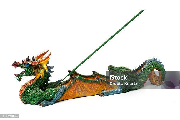 Dragon Figura Para Tarjetas De Incienso Foto de stock y más banco de imágenes de Amarillo - Color - Amarillo - Color, Aromaterapia, Asia