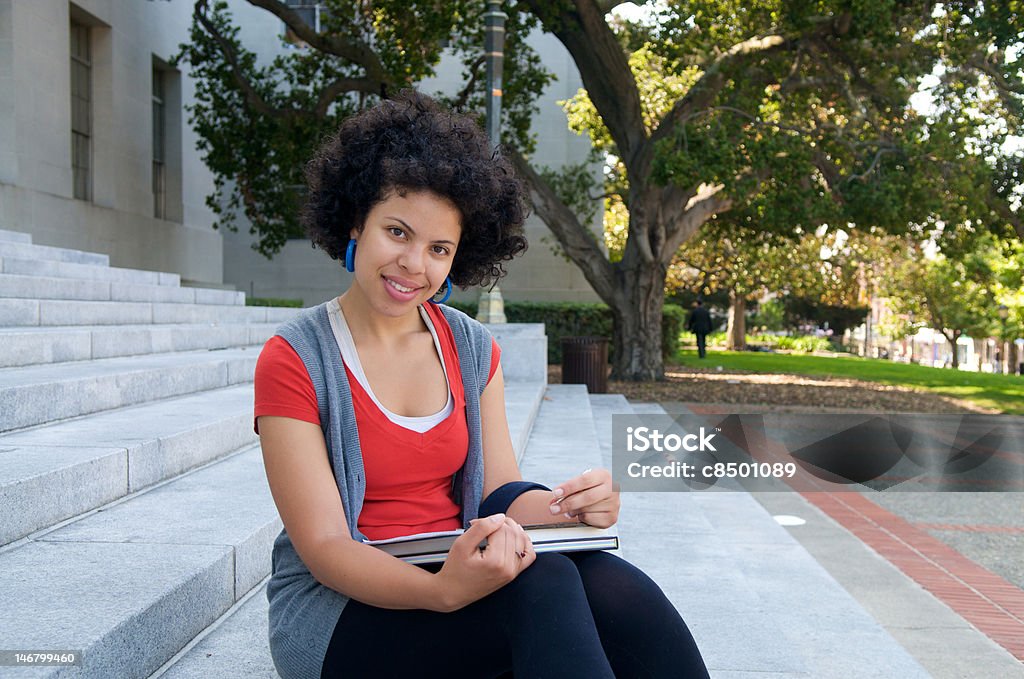 Student mit Text buchen - Lizenzfrei Campus Stock-Foto