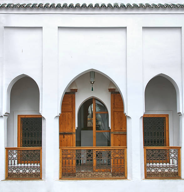 moroccan riad details of architecture of a moroccan riad marrakesh riad stock pictures, royalty-free photos & images