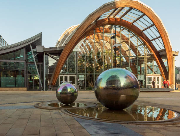 Entrance to Sheffield Winter gardens.  Sheffield City cnetre, united kingdom