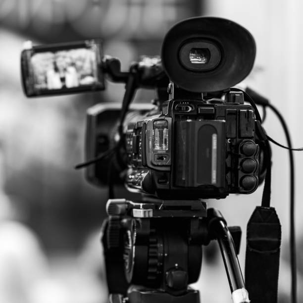 istock Cameras at a Press Conference, Green Energy Public Media Event 1468001829