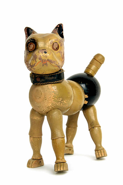 istock Vintage Wooden Dog Toy 146800227
