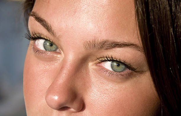 istock Girl with green eyes. 146800294