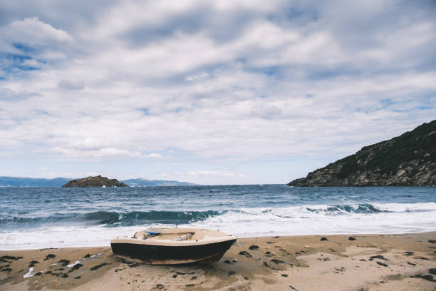 Small boat at the seaside