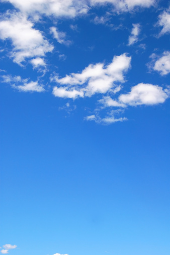 Blue sky with clouds as background