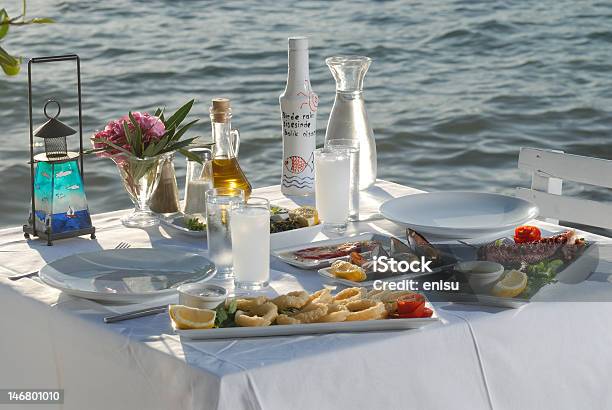 Ужин Стол — стоковые фотографии и другие картинки Греция - Греция, Культура Греции, Узо