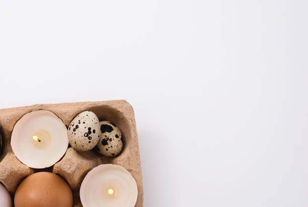 istock Quail Eggs and candle in tray 1468010889