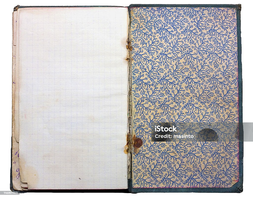 Stary vintage Notatnik - Zbiór zdjęć royalty-free (Antyczny)
