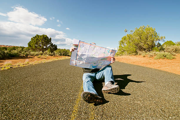 Hombre perdido - foto de stock