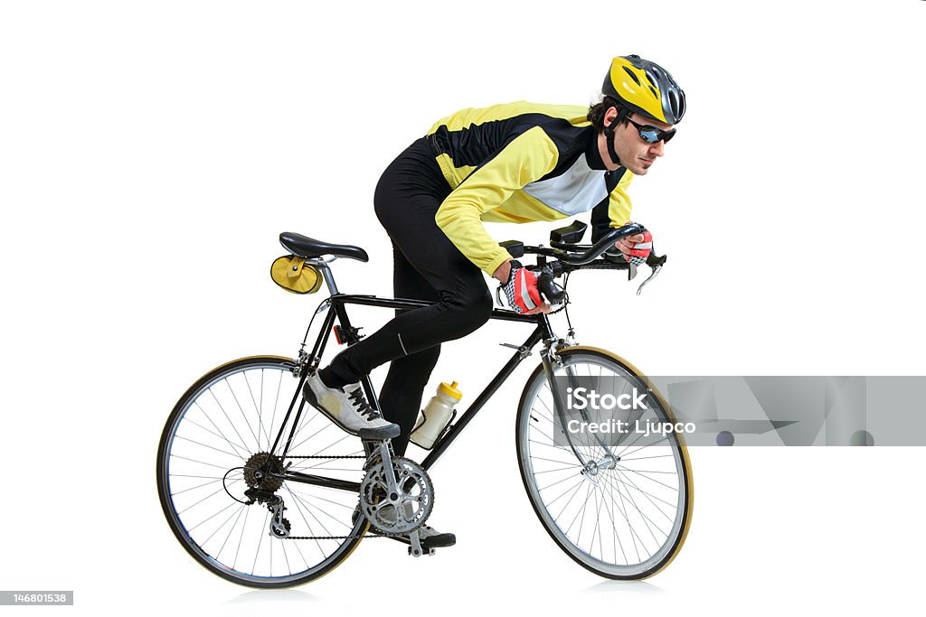 Joven montando bicicleta - Foto de stock de 20 a 29 años libre de derechos