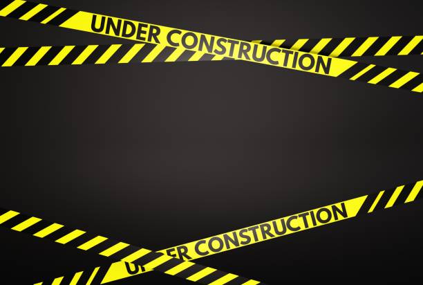 Red tape against dark background. Exclusion zone. Adobe RGB for better color reproduction.