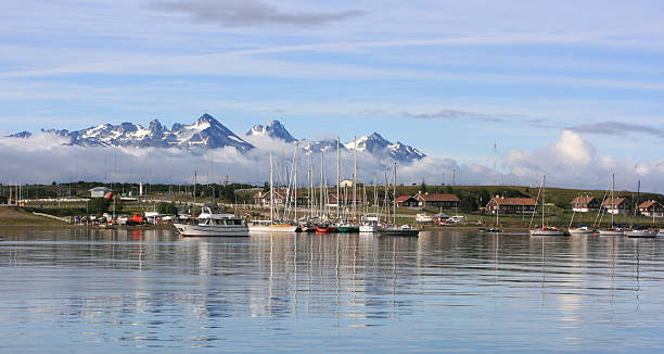 istock yachts near mountain village 146802349