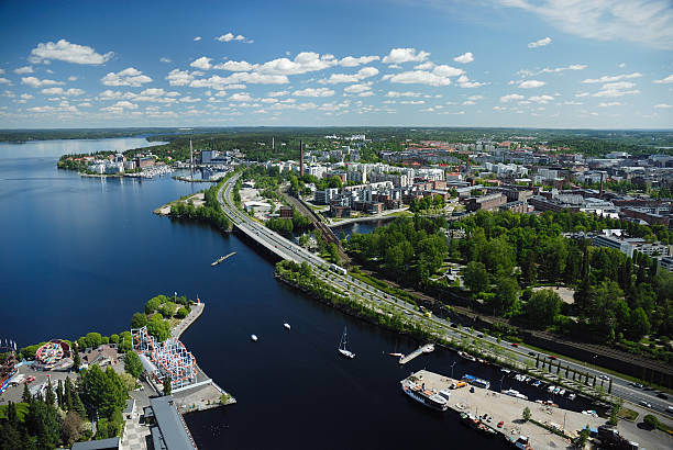 istock Bird's-eye view of Tampere 146802565