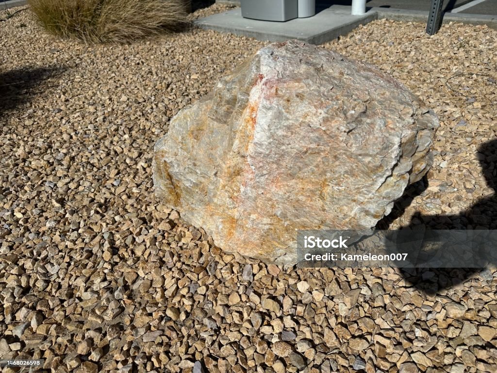 Large boulder Beach Stock Photo
