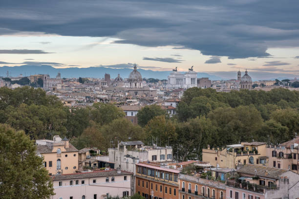 istock Intecrate urban planning of Rome observed from a hill 1468028717