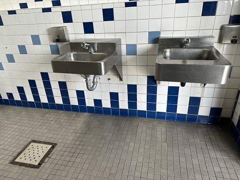Stainless steel bathroom sink