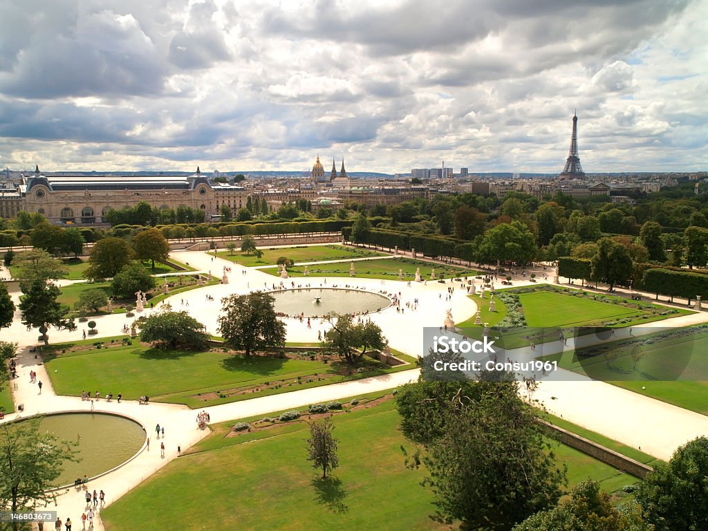 El jardín de las tullerías - Foto de stock de París libre de derechos