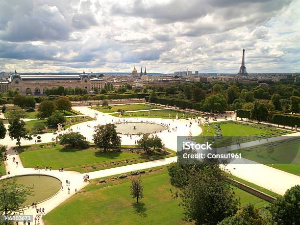 El Jardín De Las Tullerías Foto de stock y más banco de imágenes de París - París, Jardín privado, Museo del Louvre
