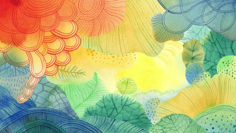 Abstraktes Aquarell