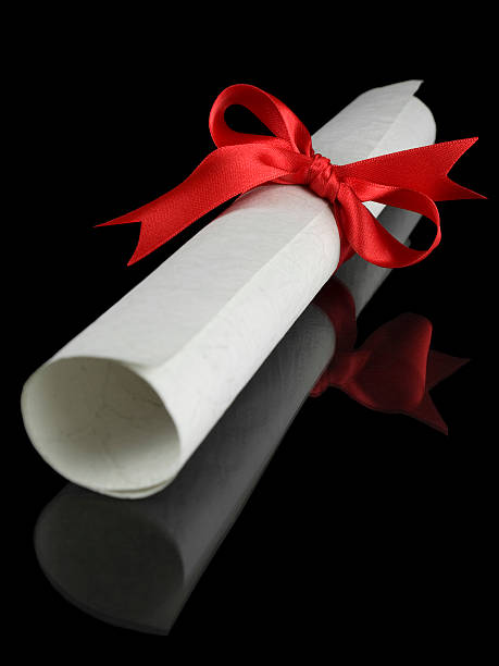 istock Diploma with red ribbon 146804290