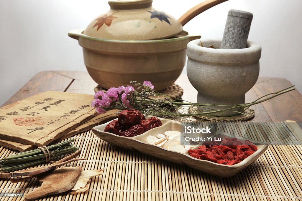 Chinese herbal medicine - Lizenzfrei Bambus - Graspflanze Stock-Foto