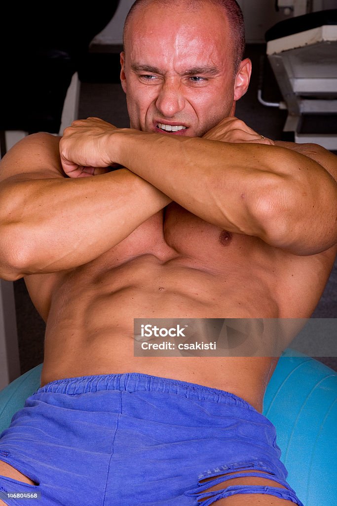 bodybuilder 교육 - 로열티 프리 30-34세 스톡 사진