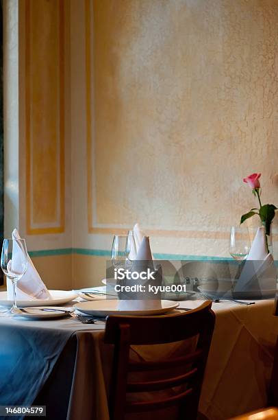 Restaurant Table Setting Stock Photo - Download Image Now - Breakfast, Dining, Fine Dining