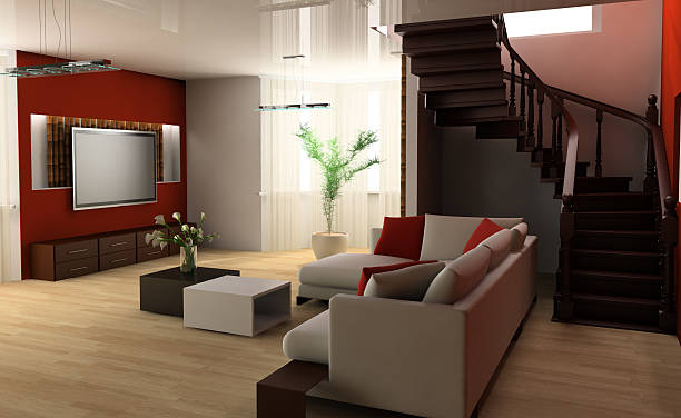 istock Stair in a drawing room 146804710