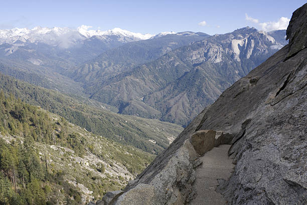 View from Moro Rock in Sequoia National Park, California, USA