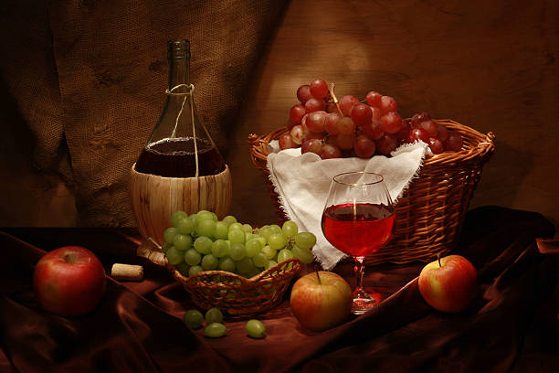 istock An assortment of different wines and fruits 146805502