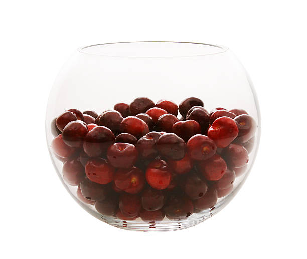 Cтоковое фото В стеклянной Чаша Cherries