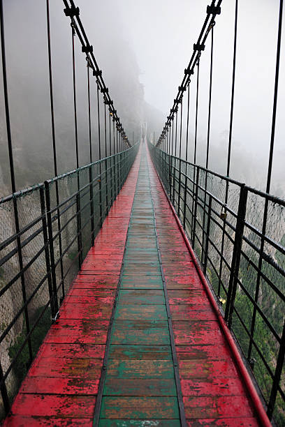 istock Bridge in foggy mountains 146805969