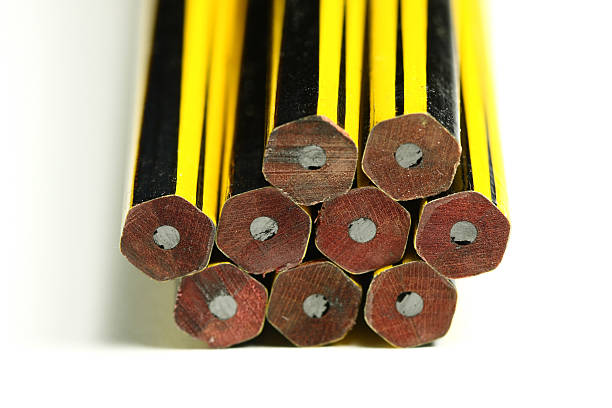 Pencils in Perspective Views stock photo